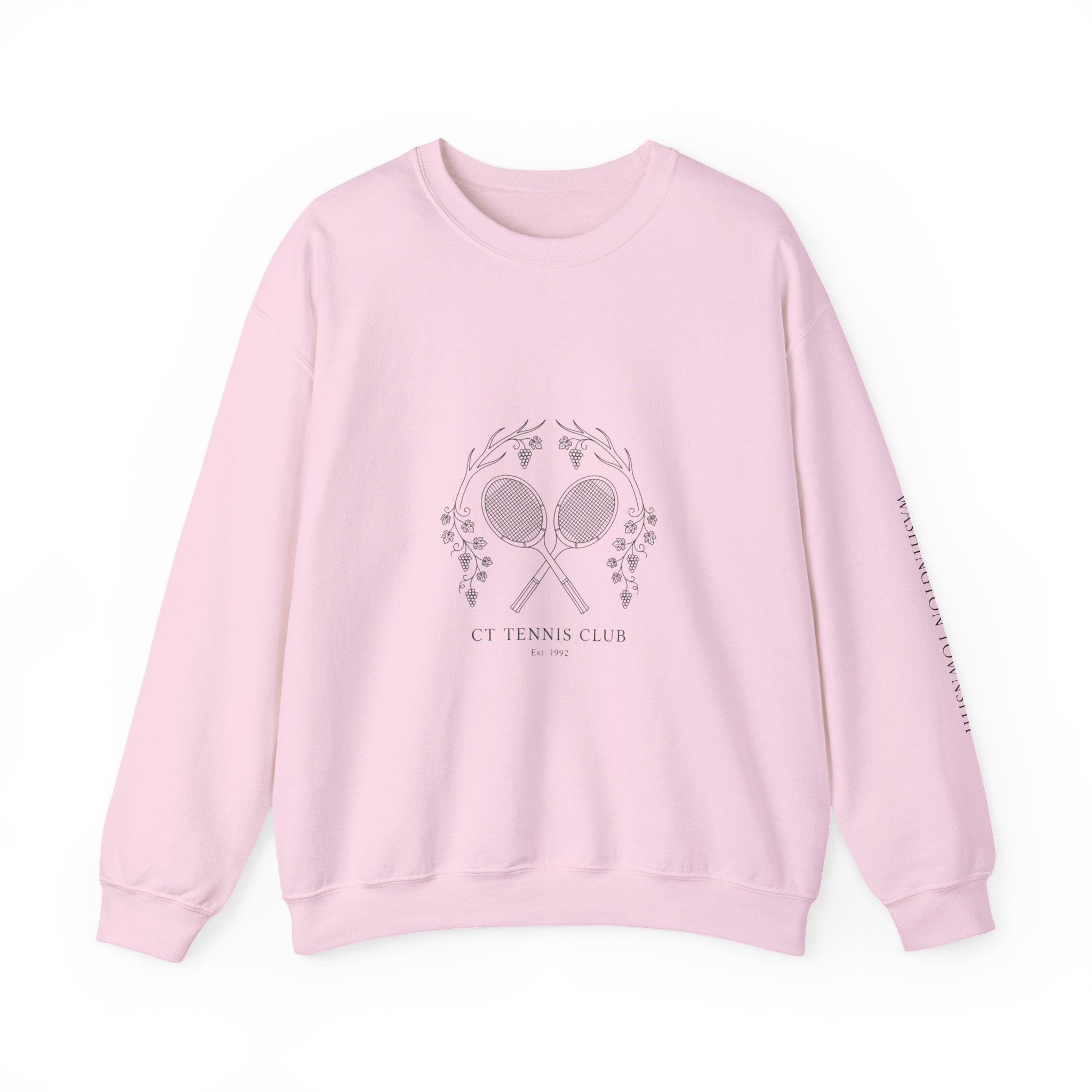 Tennis Club Crewneck Sweatshirt | old money, minimalist, serif, monochrome