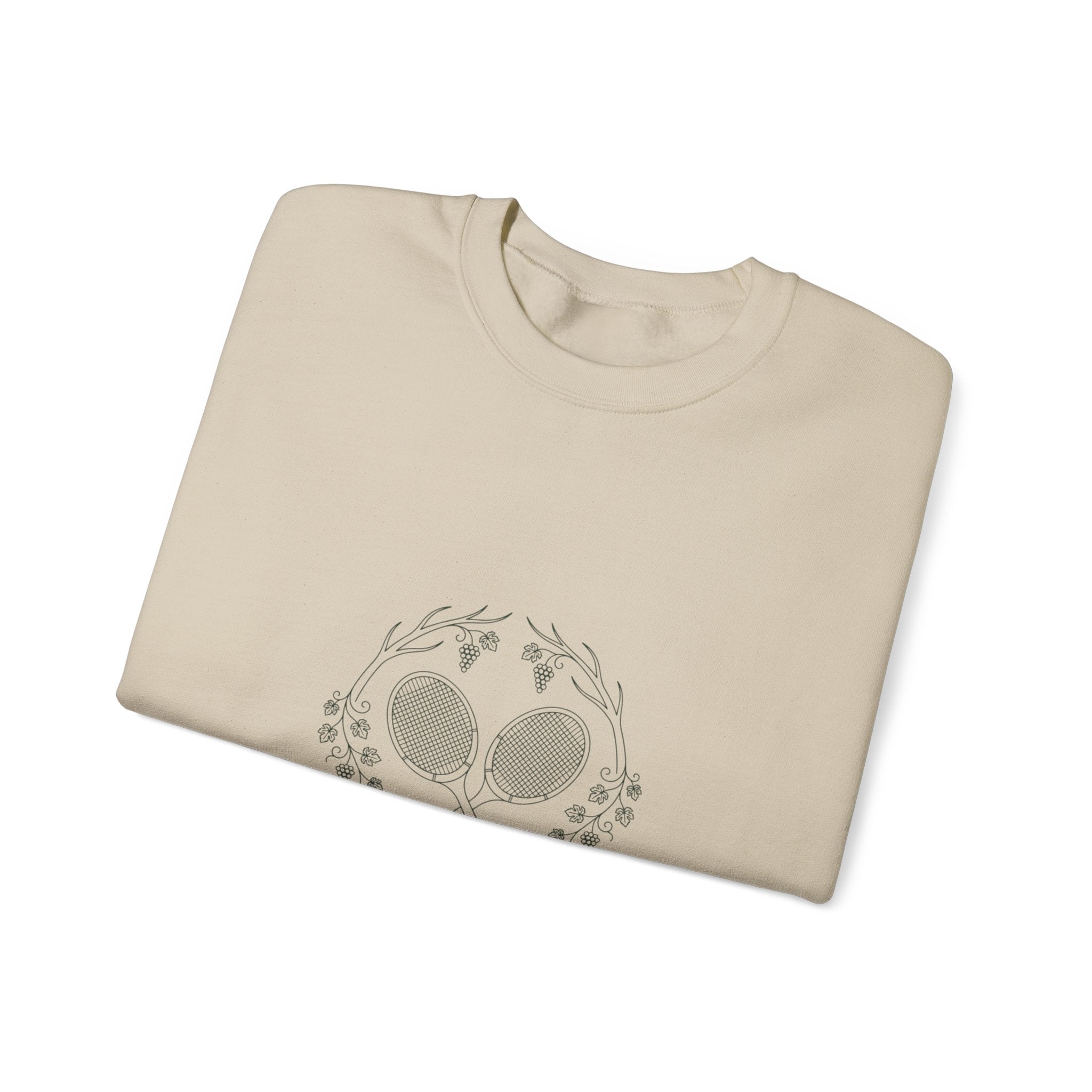 Tennis Club Crewneck Sweatshirt | old money, minimalist, serif, monochrome
