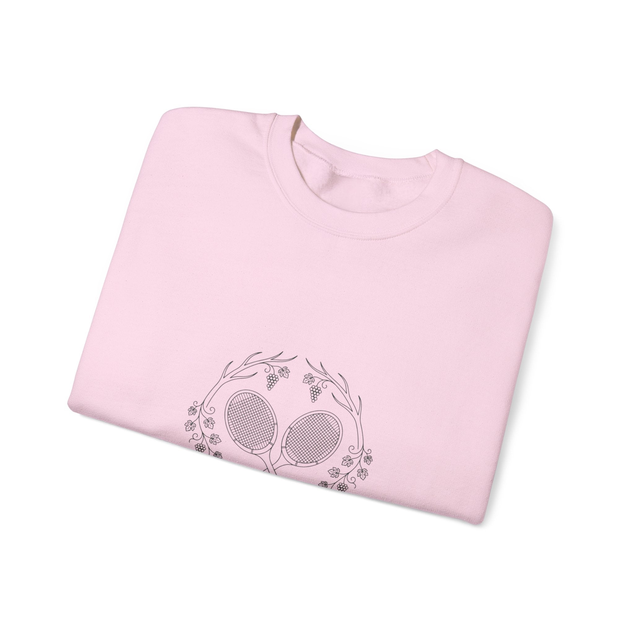 Tennis Club Crewneck Sweatshirt | old money, minimalist, serif, monochrome