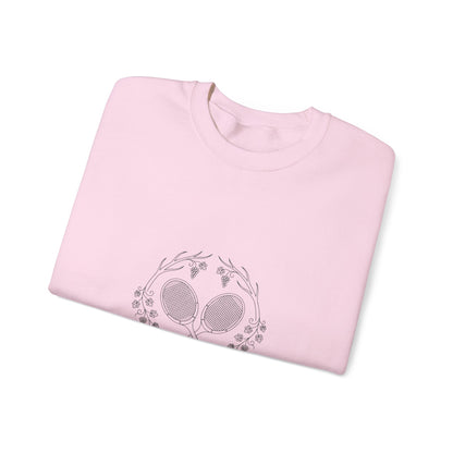 Tennis Club Crewneck Sweatshirt | old money, minimalist, serif, monochrome