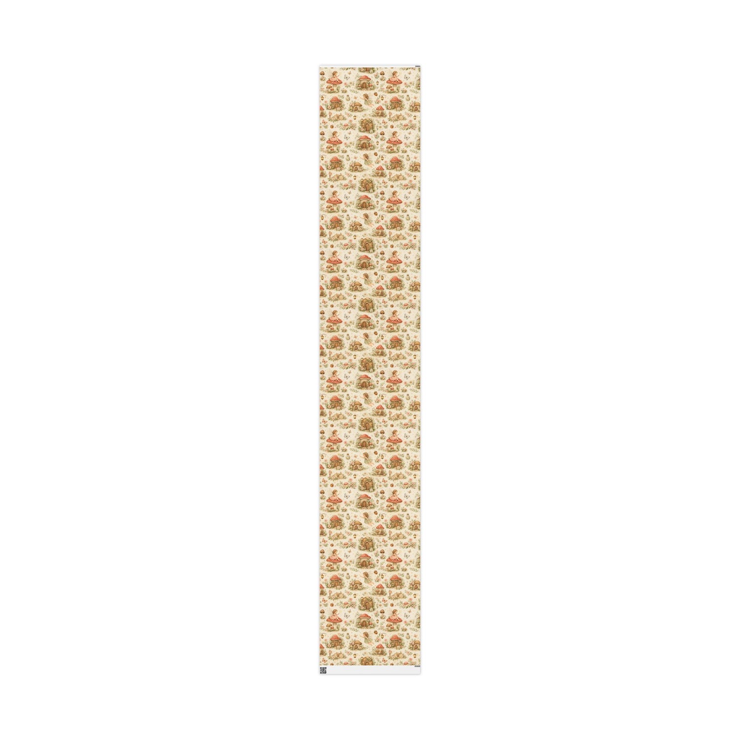Botanical Mushroom Wrapping Paper Roll — Vintage Floral Gift Wrap for Nature Lovers