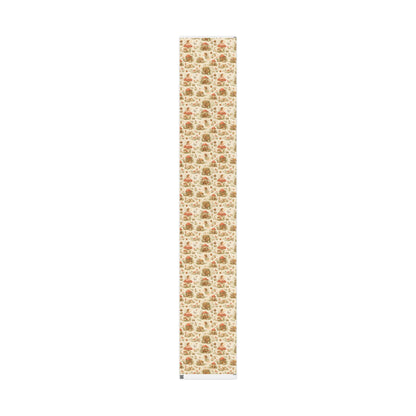 Botanical Mushroom Wrapping Paper Roll — Vintage Floral Gift Wrap for Nature Lovers