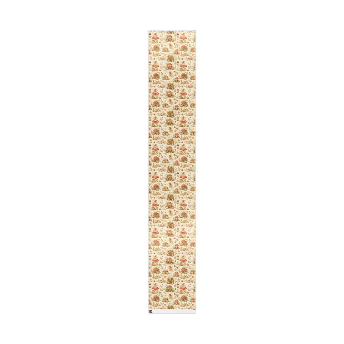 Botanical Mushroom Wrapping Paper Roll — Vintage Floral Gift Wrap for Nature Lovers