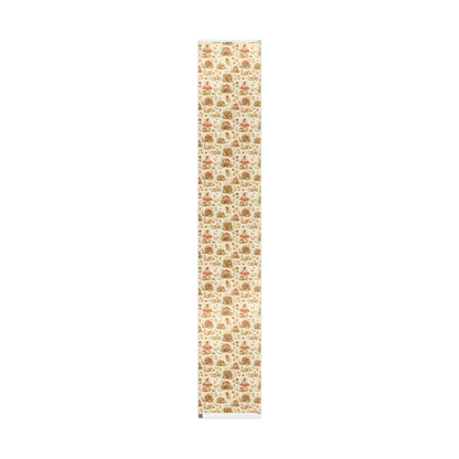 Botanical Mushroom Wrapping Paper Roll — Vintage Floral Gift Wrap for Nature Lovers