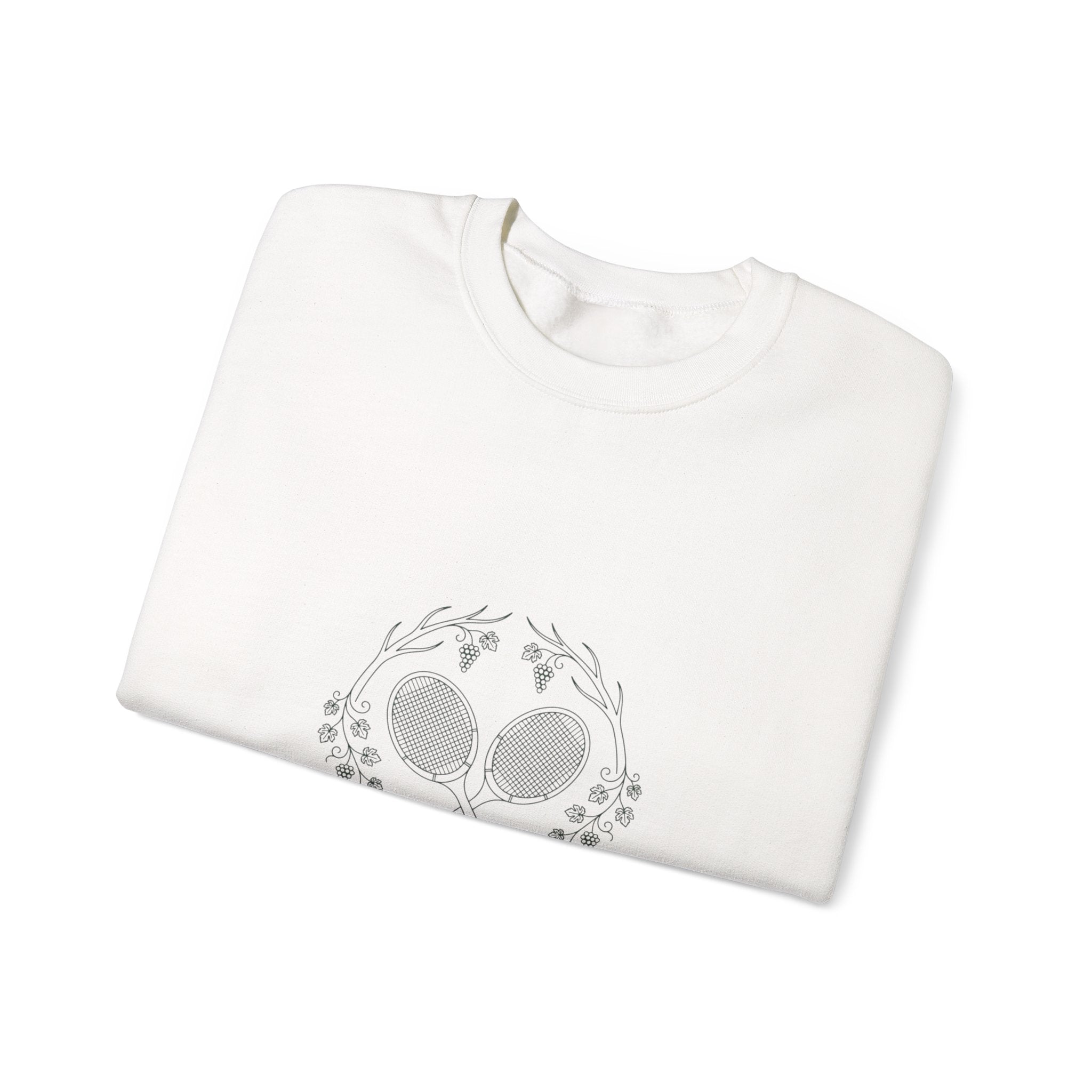 Tennis Club Crewneck Sweatshirt | old money, minimalist, serif, monochrome