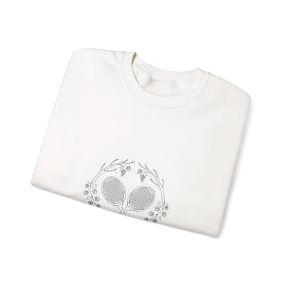 Tennis Club Crewneck Sweatshirt | old money, minimalist, serif, monochrome