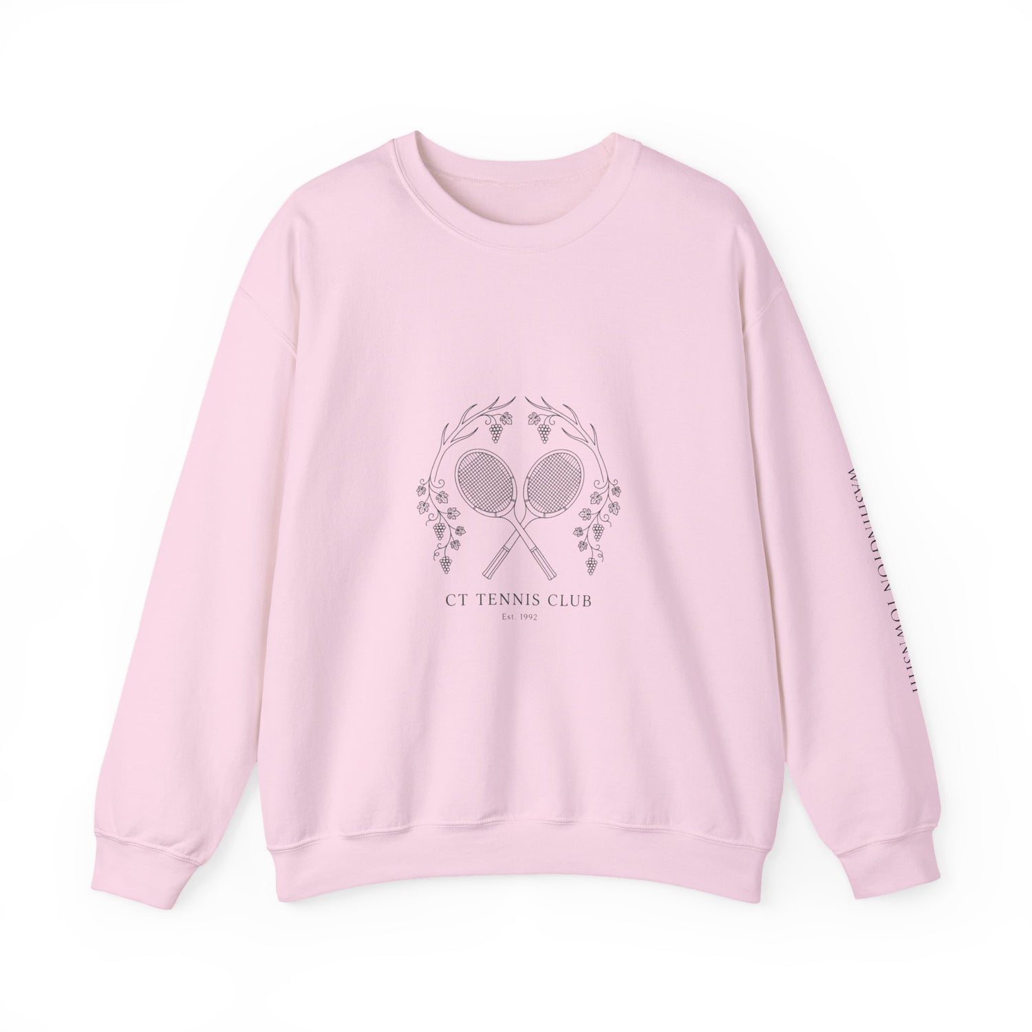 Tennis Club Crewneck Sweatshirt | old money, minimalist, serif, monochrome