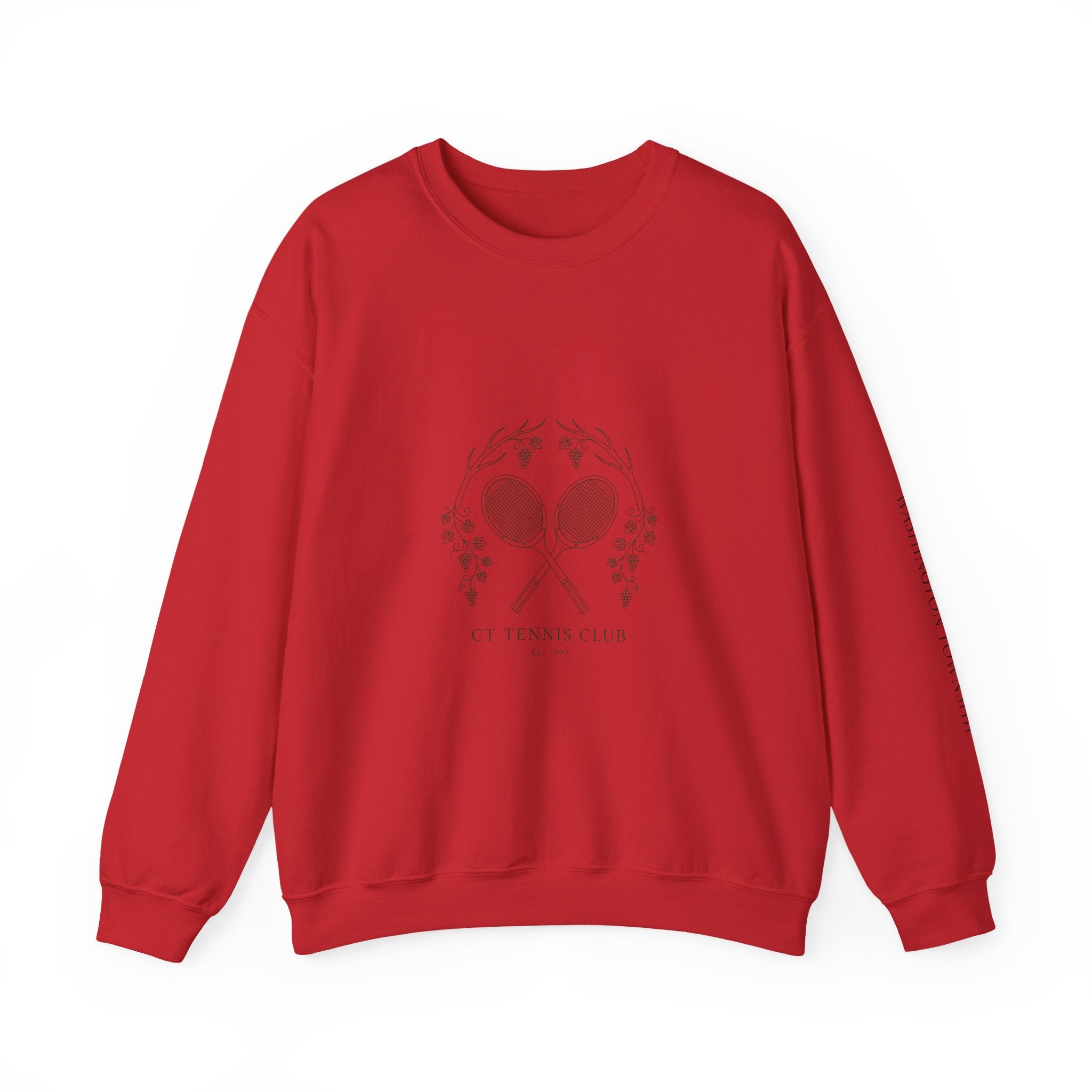 Tennis Club Crewneck Sweatshirt | old money, minimalist, serif, monochrome