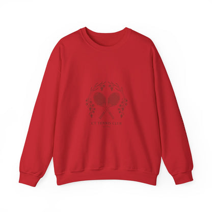 Tennis Club Crewneck Sweatshirt | old money, minimalist, serif, monochrome