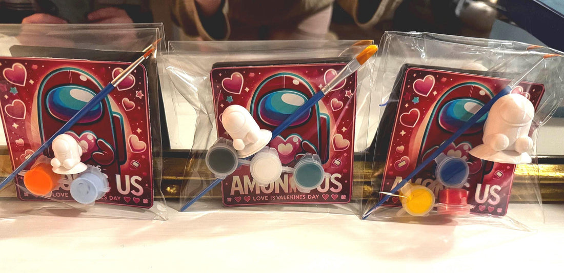 Among Us 3D Printed Party Favors - Customizable Game Character Gifts