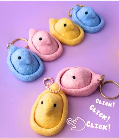 Easter Peep Click Fidget Toy | Sensory Stress Relief Toy, Party Favor, PERSONALIZE YOUR own card!